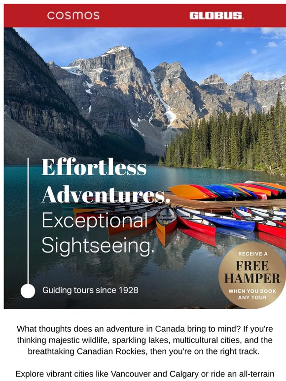 Your Canada adventure starts here 🍁