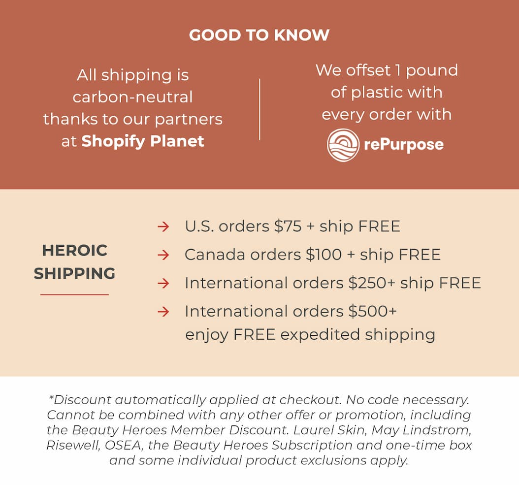 Good To Know + Heroic Shipping