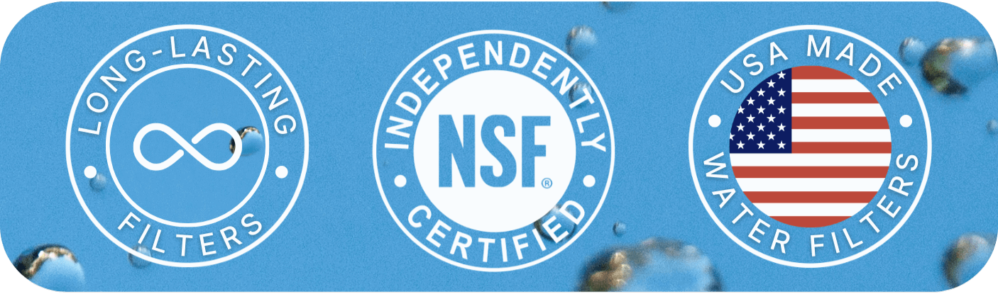 Long-Lasting Filters, NSF Certified, Usa Made Water Filters