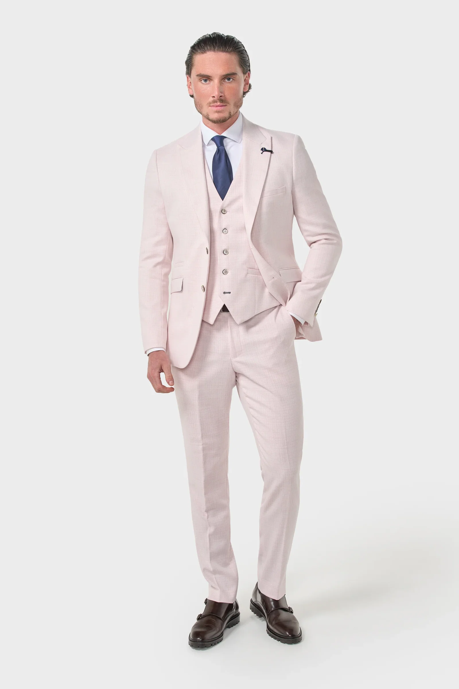 Image of Tropez Mauve Three Piece Suit