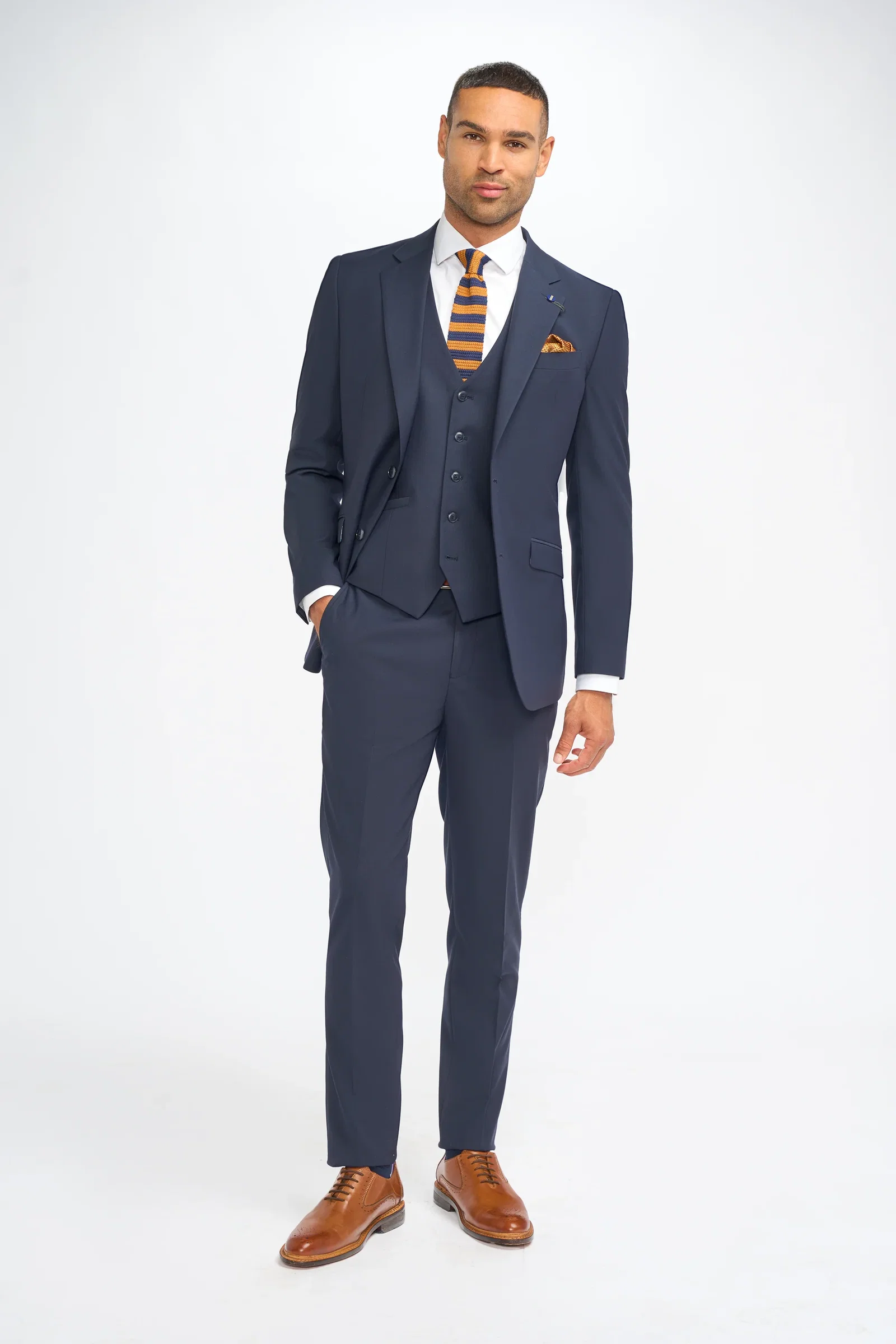 Image of Malibu Navy Three Piece Suit