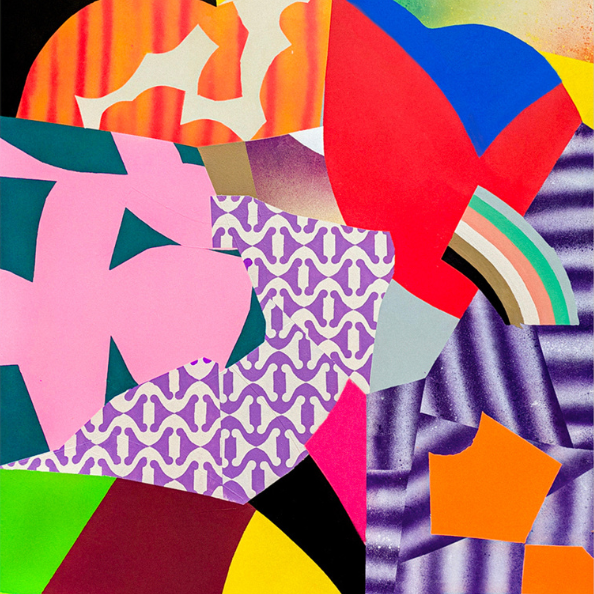 bright and colorful abstract painting