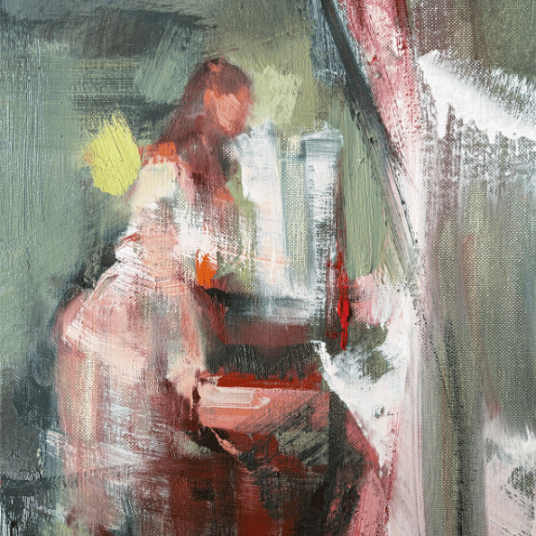 painting of a woman
