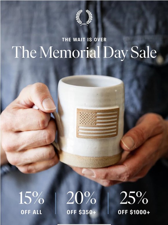 The Wait is Over: Up to 25% Off Starts Now
