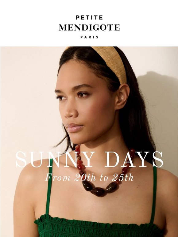 Sunny Days start tomorrow at 8AM
