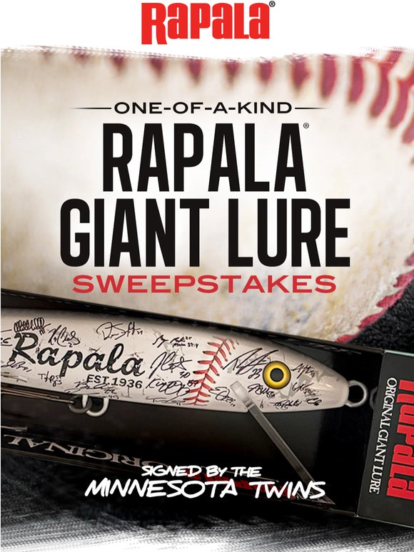 Win a Rapala Giant Lure Signed by the Minnesota Twins!