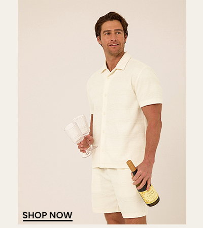 Archer Jacquard Textured Stripe Button-Down Pocket Shirt