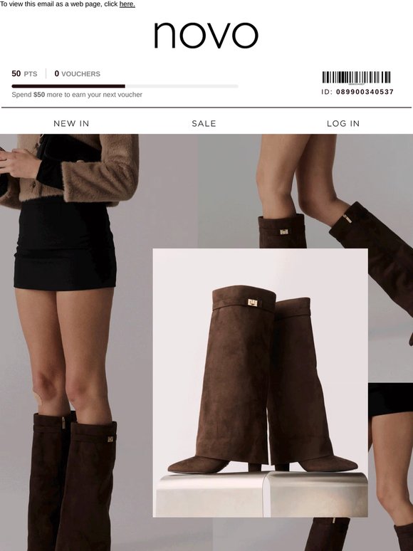 A winter essential: Knee high boots