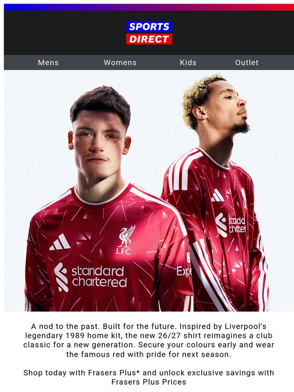 The 26/27 Liverpool home kit is here