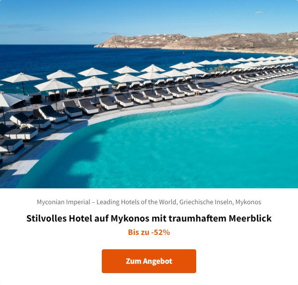 Stilvolles Hotel auf Mykonos mit traumhaftem Meerblick