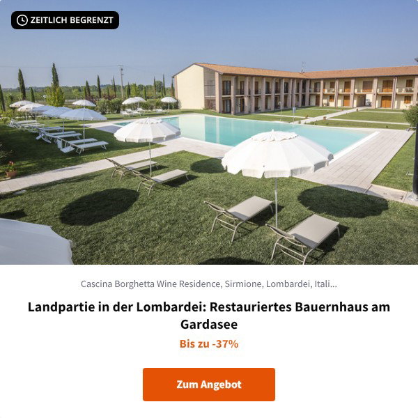 Landpartie in der Lombardei: Restauriertes Bauernhaus am Gardasee