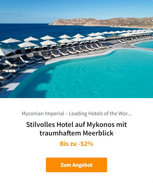 Stilvolles Hotel auf Mykonos mit traumhaftem Meerblick