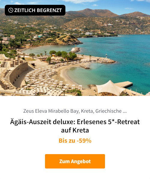 Ägäis-Auszeit deluxe: Erlesenes 5*-Retreat auf Kreta