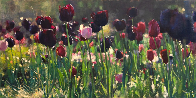 Strength in Numbers (oil on linen, 15x30) by Patrick Saunders  Artists Magazine 39th Annual Art Competition (2022)   