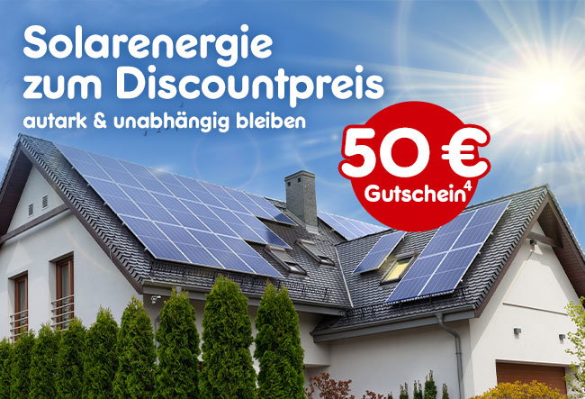 Solarenergie zum Discountpreis