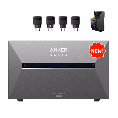Anker SOLIX Solarbank 3 E2700 Pro Speicher für Balkonkraftwerk,2.68kWh,mit 4xSmart Plug und 1x Smart Meter