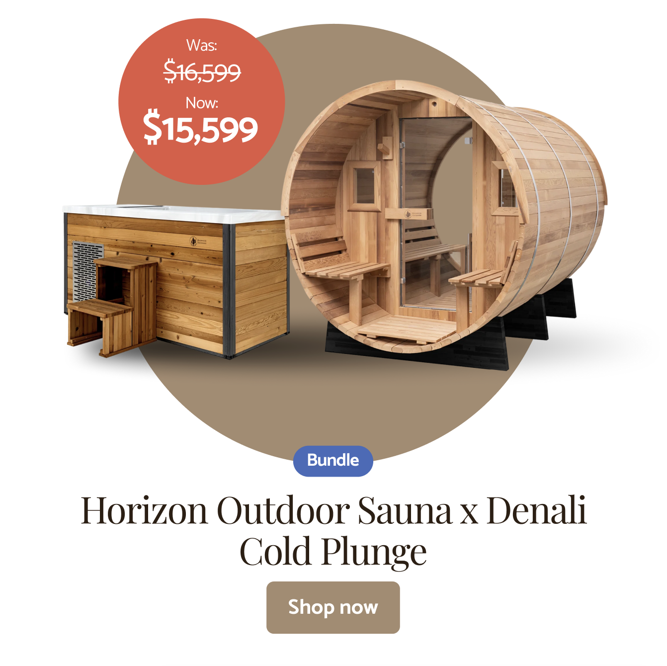 Horizon Outdoor Sauna x Denali Cold Plunge