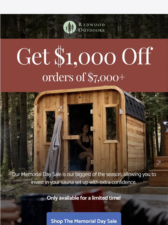The Sauna Sale You’ve Been Waiting For ♨️