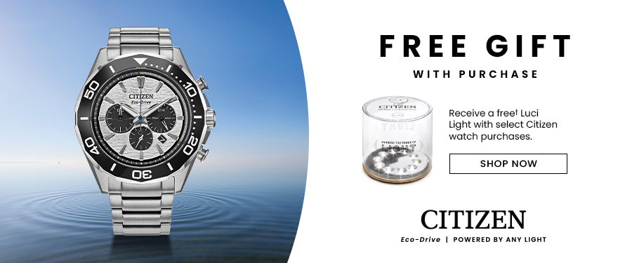 Citizen Free Gift with Purchase. Receive a free Luci Light with select Citizen watch purchases. Shop now.