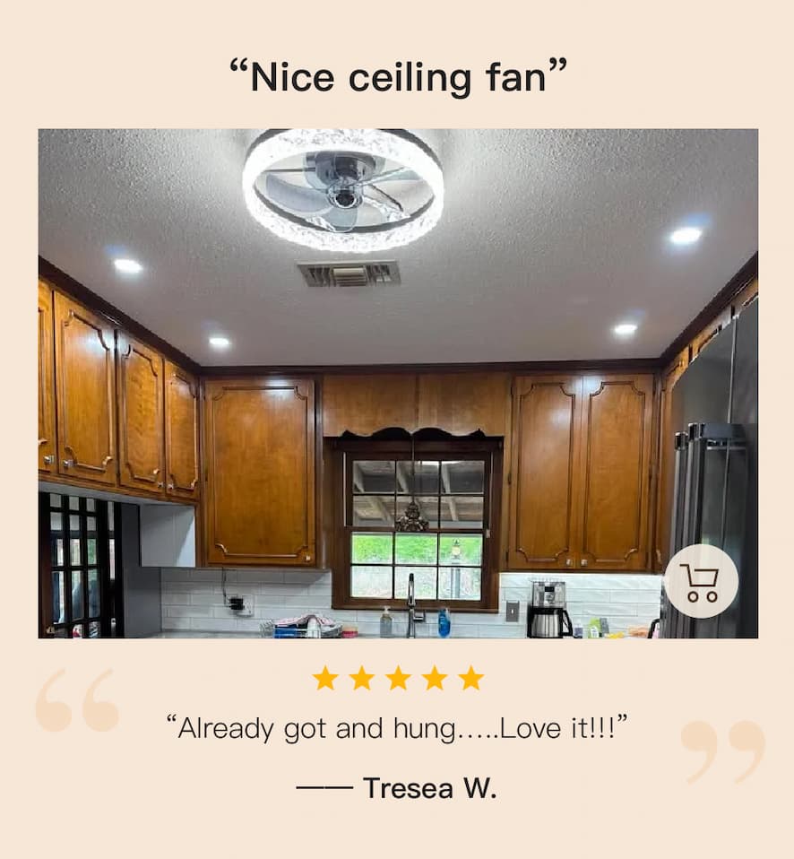 Circular Ceiling Fan Light Modern And Simple Creative Embedded Integrated