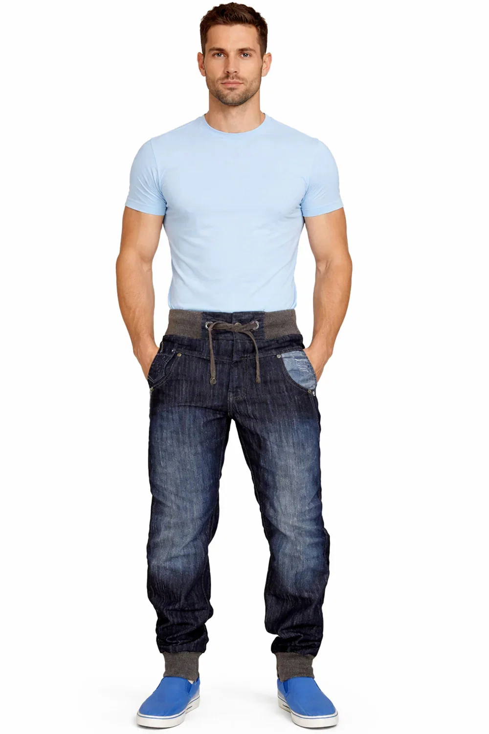 Image of Men Tussker Straight Cuffed Jeans