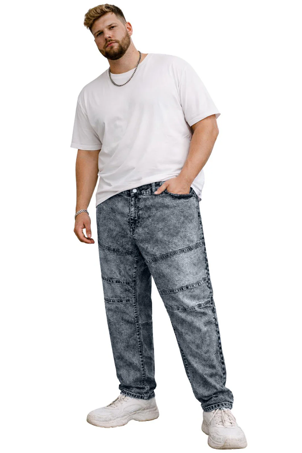 Image of Men’s Big & Tall Black Wash Jeans