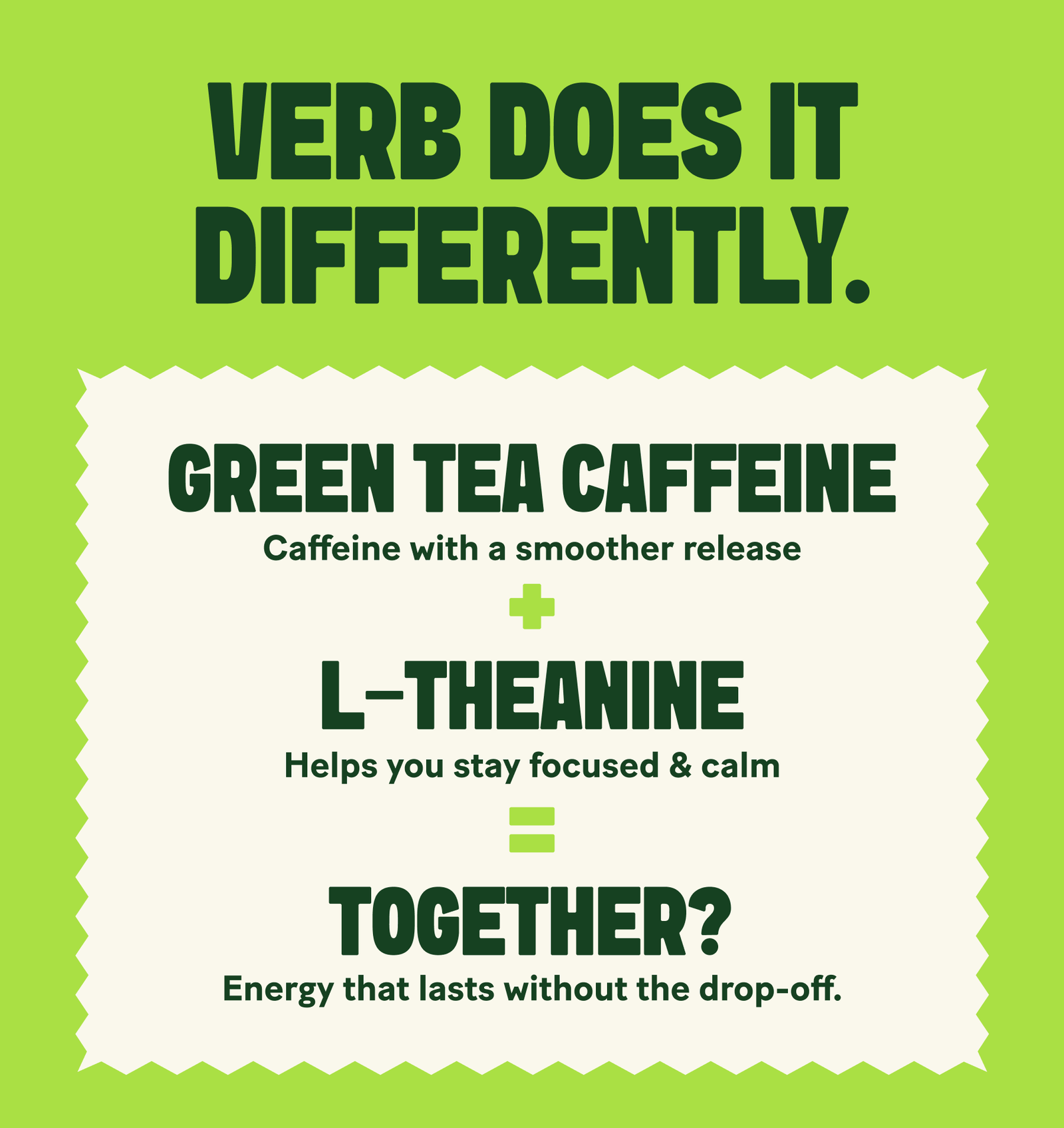 Verb does it differently.