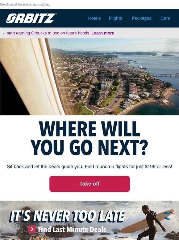 Flights under $199 roundtrip? It's happening! ✈️