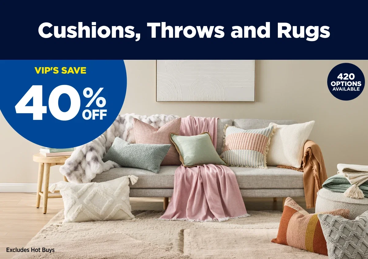 Cushions, Throw and Rugs