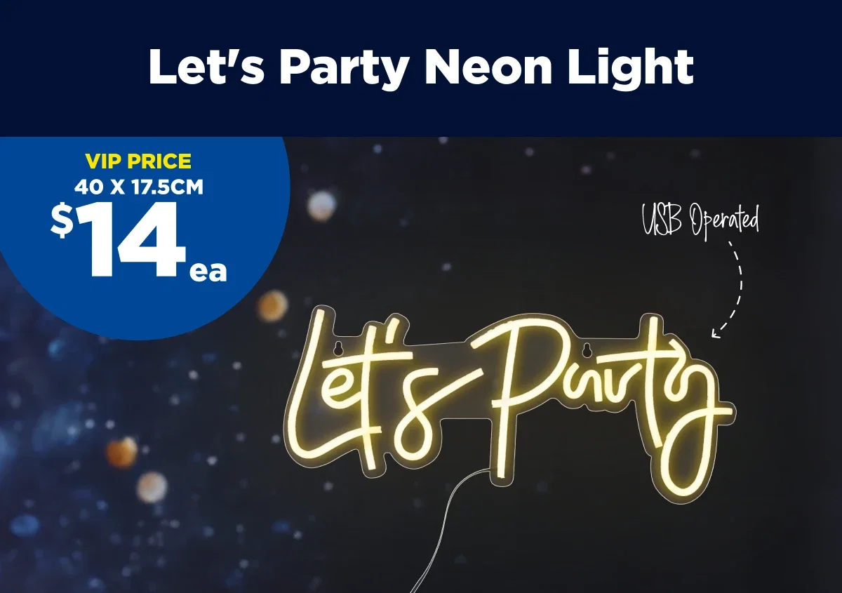 Let's Party Neon Light