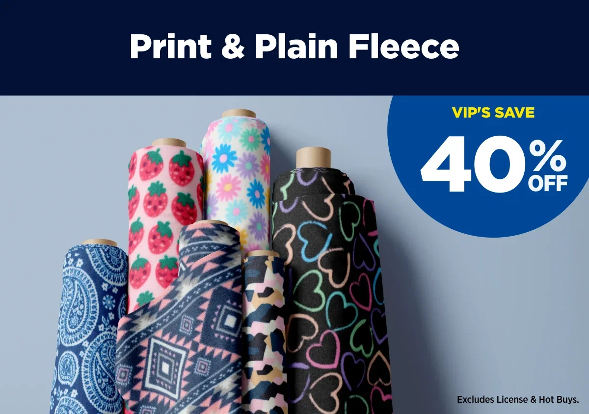 Print & Plain Fleece
