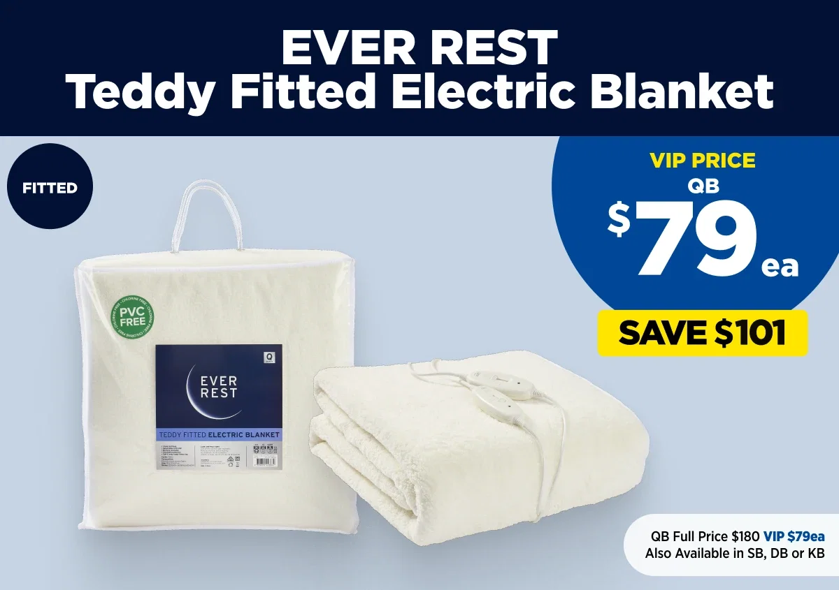 Ever Rest Teddy Fitted Eletric Blanket