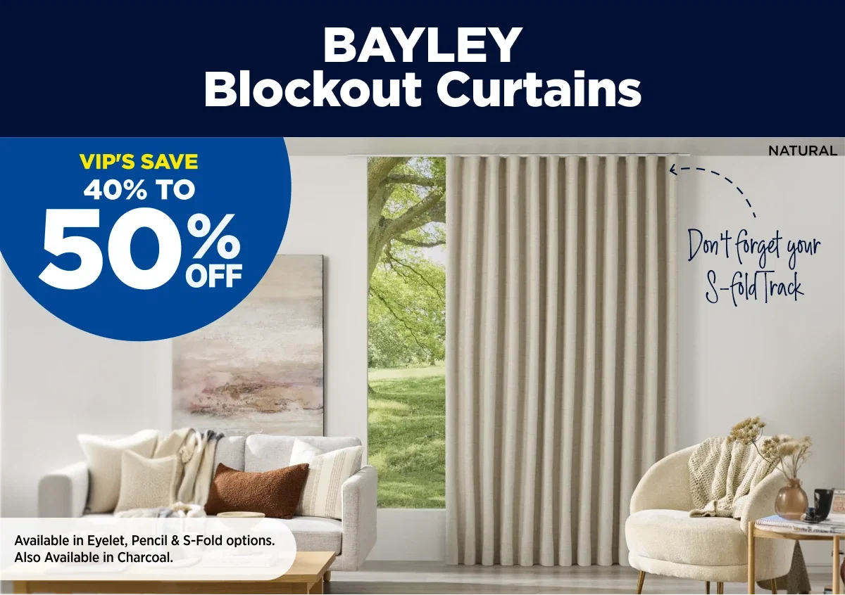 BAYLEY Blockout Curtains