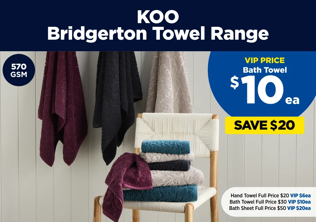 KOO Bridgerton Towel Range