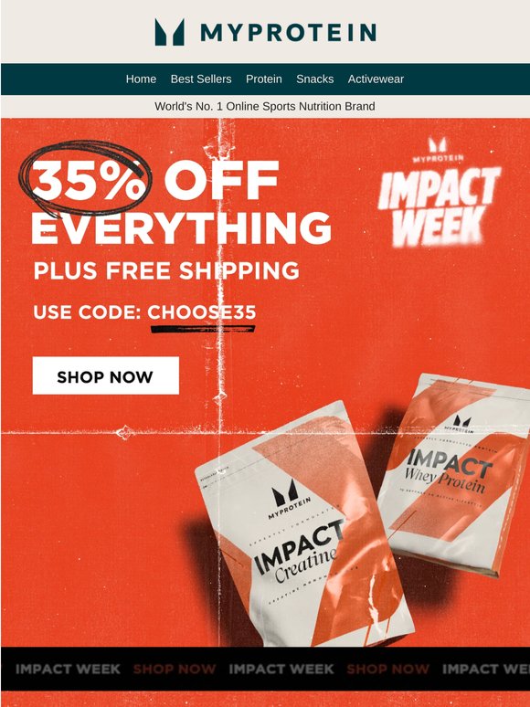 Impact Week SALE 🚚💨 FREE shipping & offer