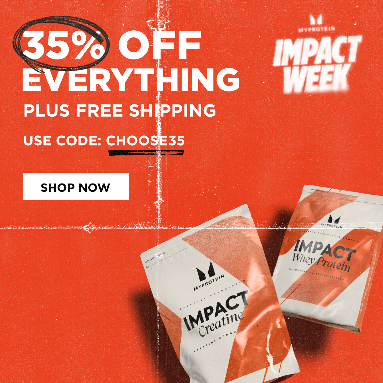 35% off plus free shipping