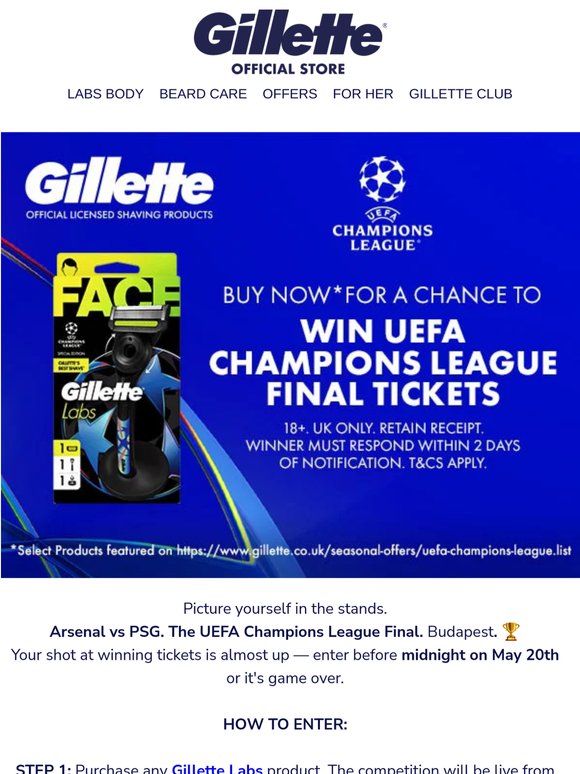 ⚽ Final Reminder: Win Arsenal vs PSG Final Tickets
