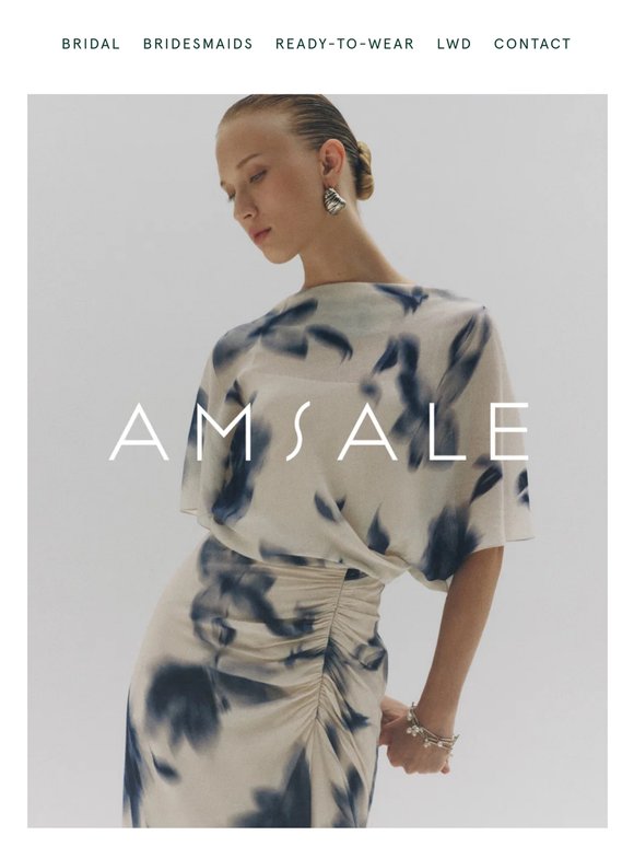 Blurred florals meet soft lines
