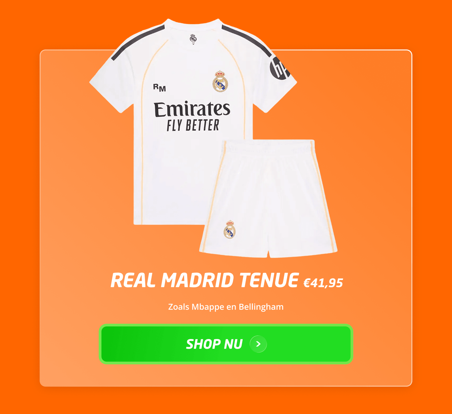 Real Madrid Tenue €41,95
