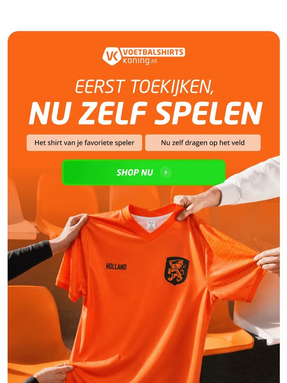 Loop in je favoriete tenue op het veld ⚽