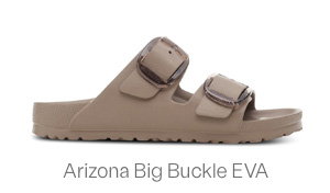 Women's Arizona Big Buckle EVA Sandals in Grey Taupe