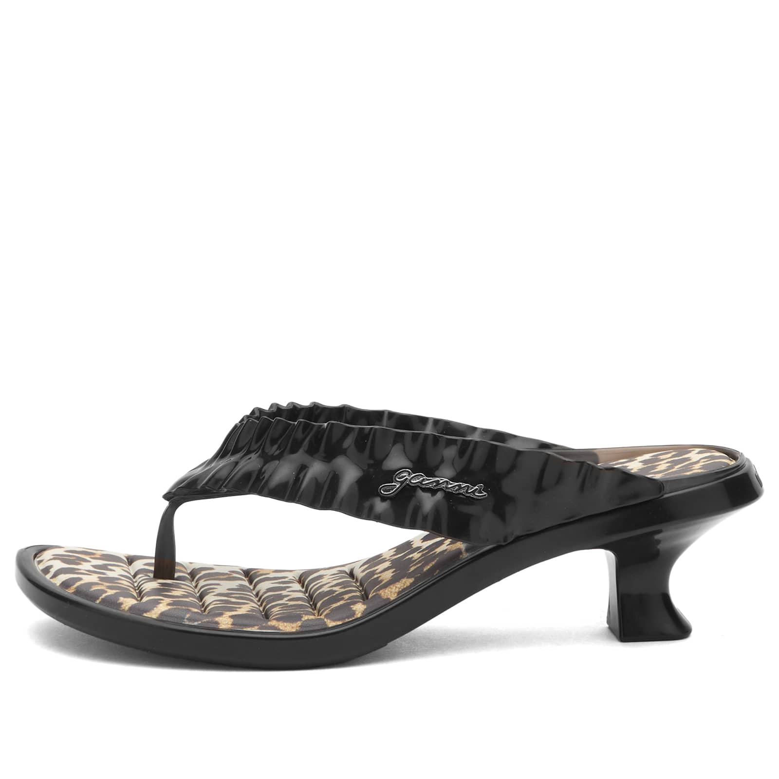 Melissa x GANNI Thong Kitten Heel Sandals