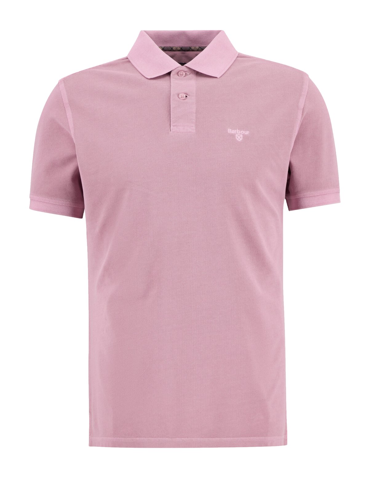 Piqué-Poloshirt aus Baumwolle mit Label-Schriftzug, Tailored Fit