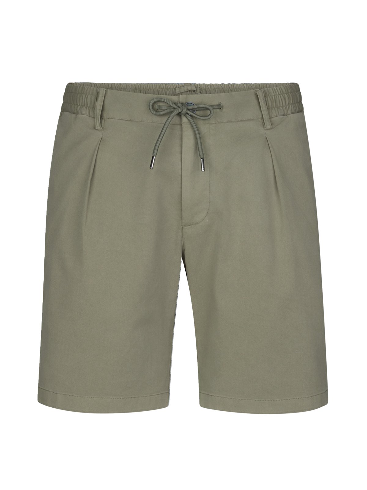 Leichte Bermudashorts mit Stretch und Bundfalte