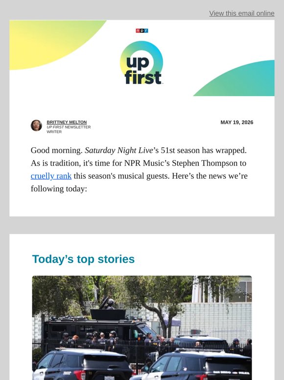 Police investigating deadly shooting at California mosque as a hate crime. And, DOJ creates 'anti-weaponization fund' as part of Trump's IRS settlement