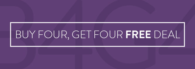 buy four, get four on select yarn, patterns, kits