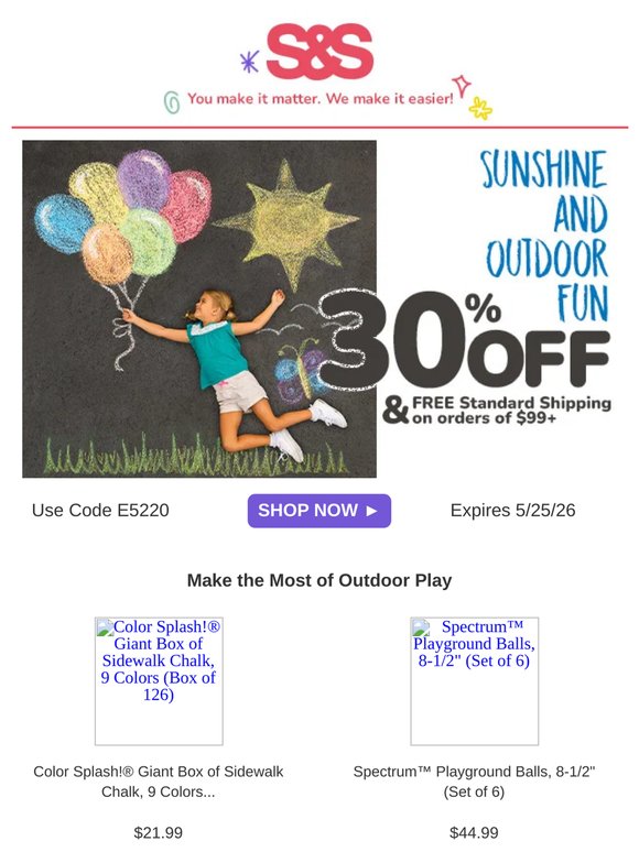 ☀️Take the Fun Outside… 30% Off