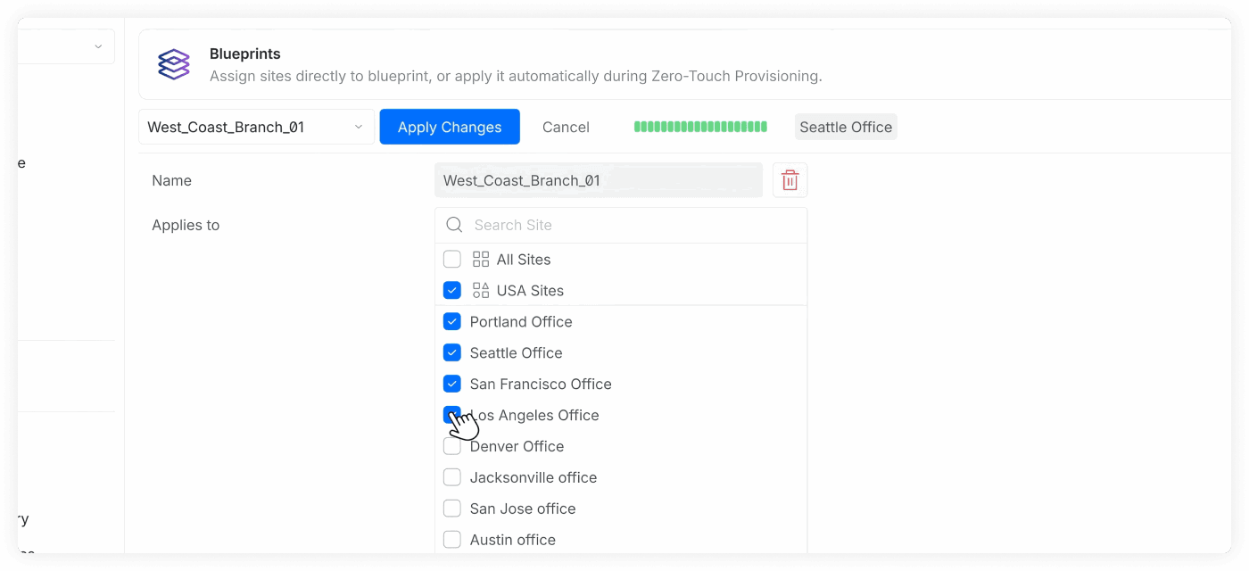 Sync them to sites for true orchestration in Site Manager.
