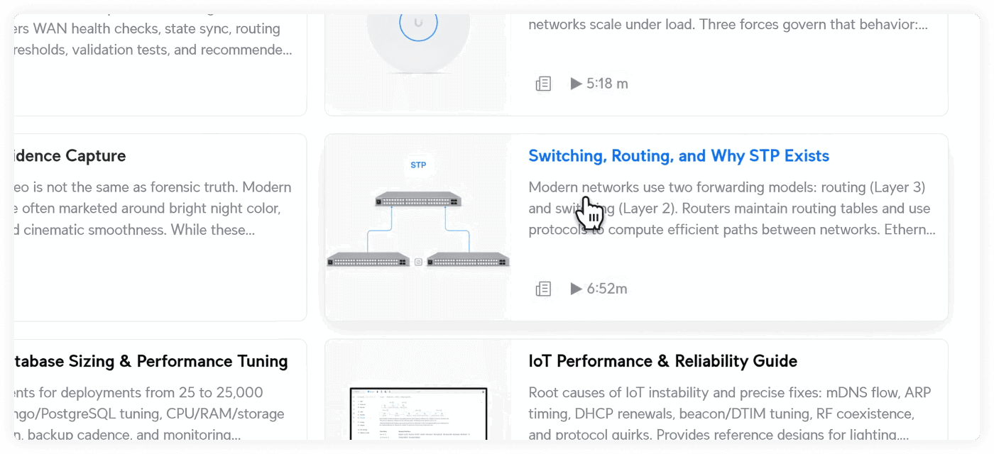 Intuitively Understand and Optimize STP in UniFi