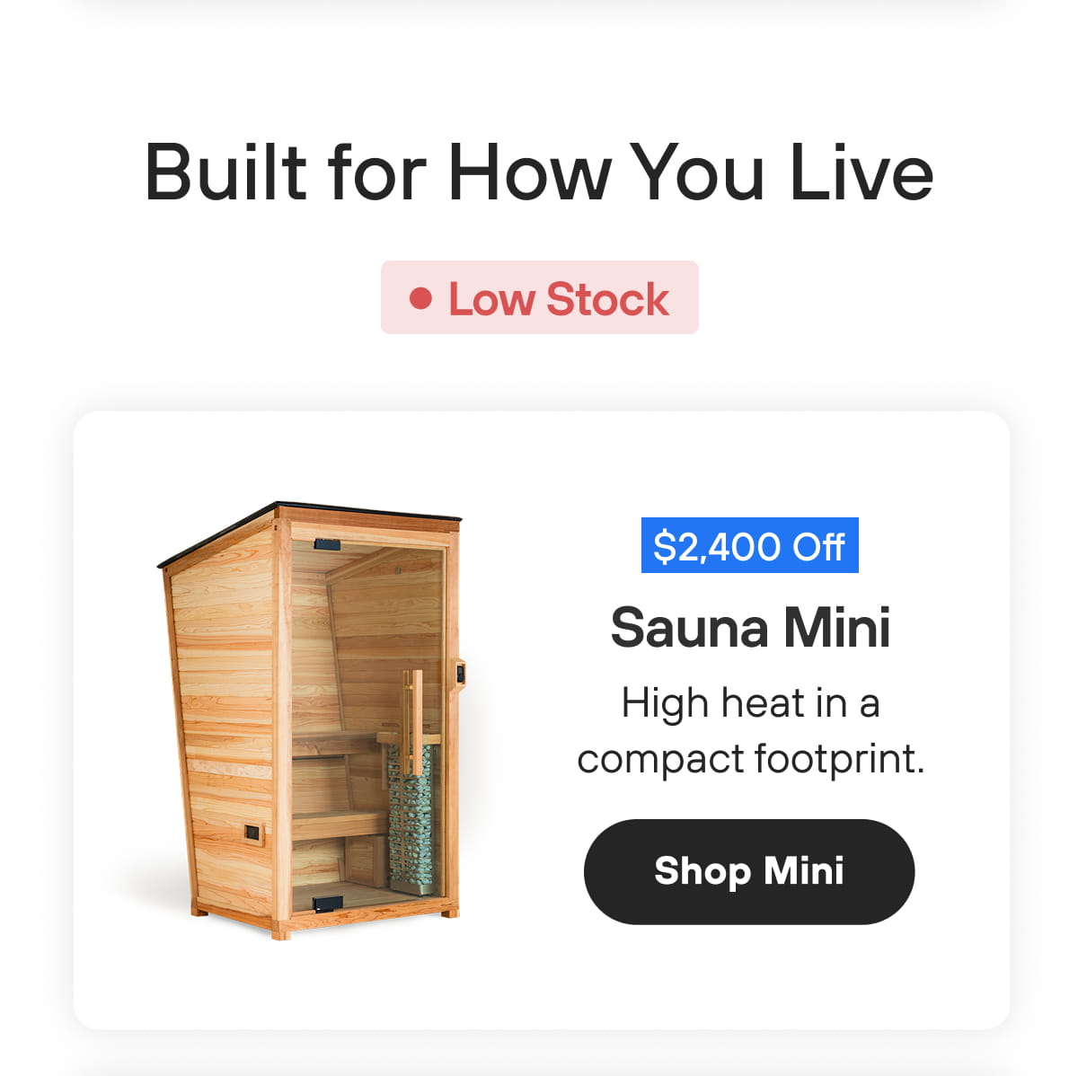 Sauna Mini | Shop Mini